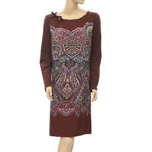 Taillissime La Redoute Paisley Floral Printed Dress Long Sleeve XL-16 NWD